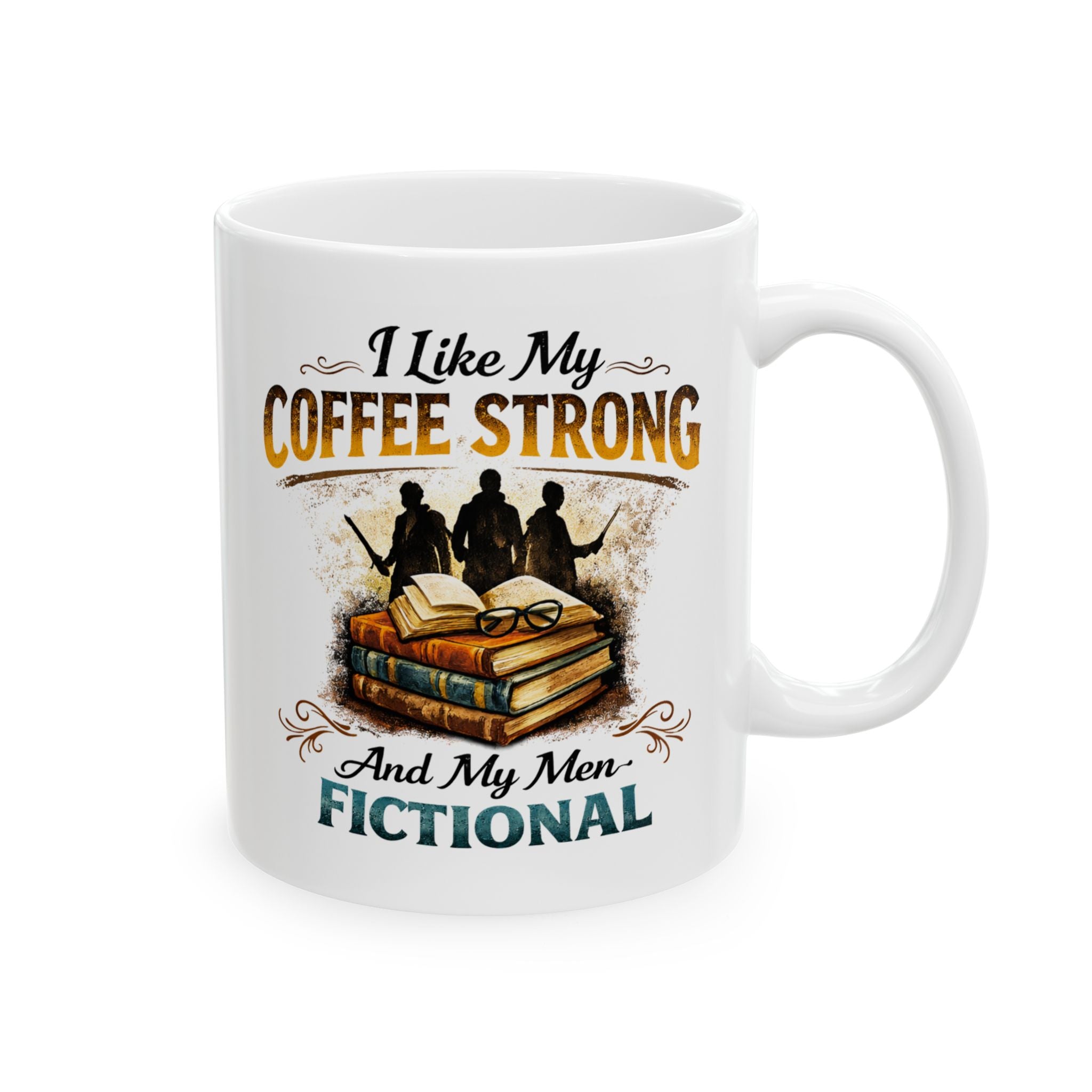 I Like My Coffee Strong Mug | Vintage Floral Coffee Humor