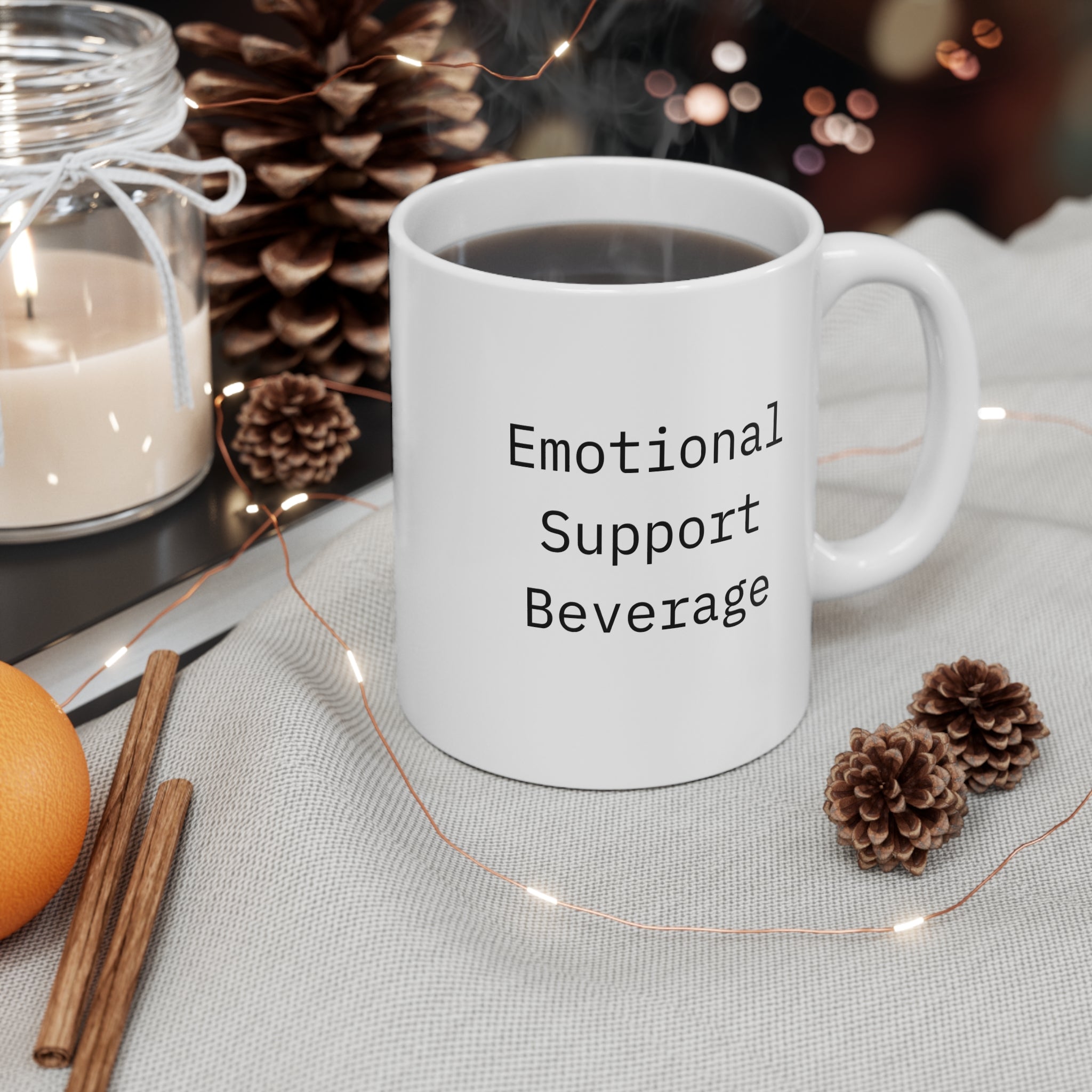 Emotional Support Beverage Mug | Funny Coffee Tea Mug