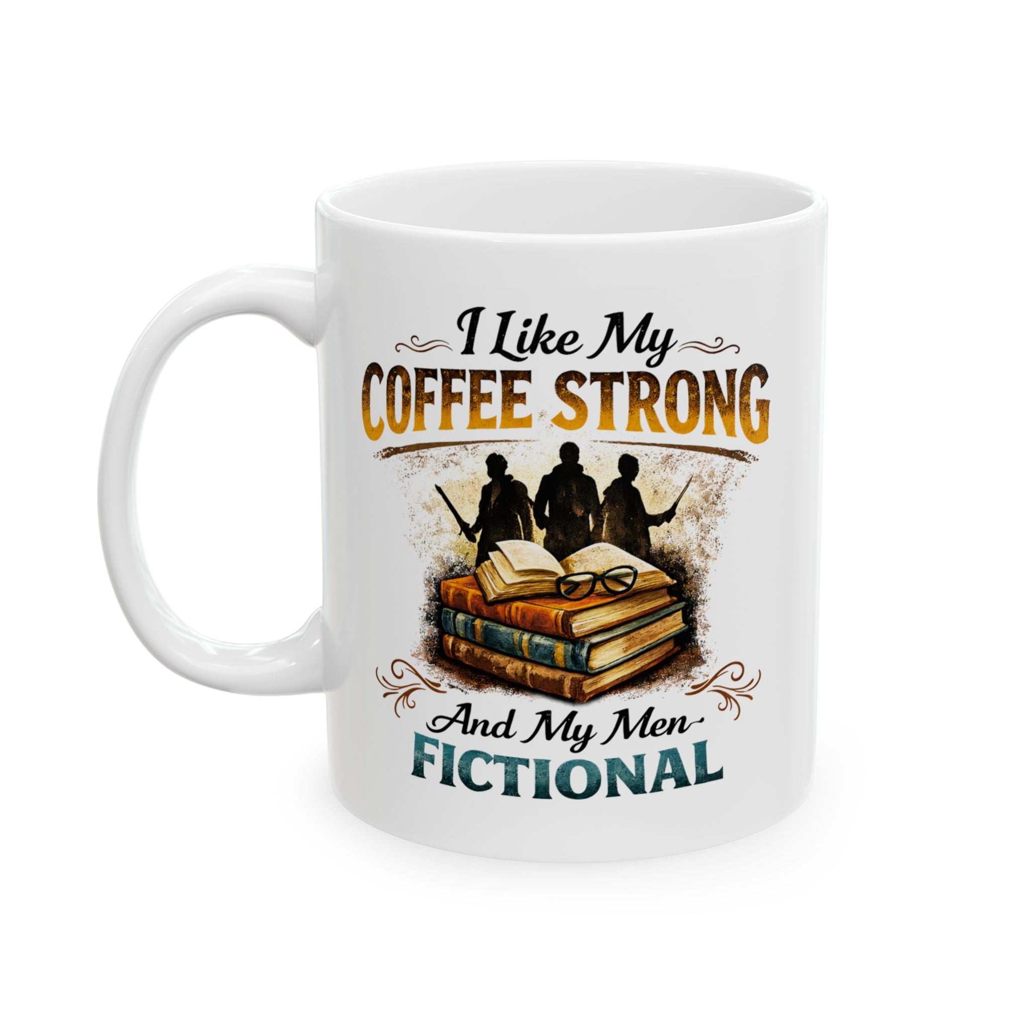 I Like My Coffee Strong Mug | Vintage Floral Coffee Humor